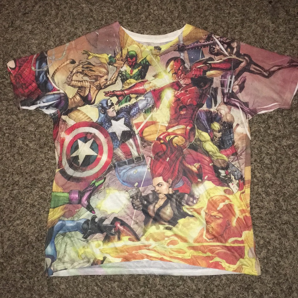 Rare marvel comic civil war T-shirt